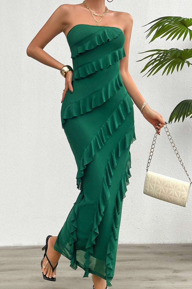 Fitted Strapless Work Dress - View 10 | VelvetHem