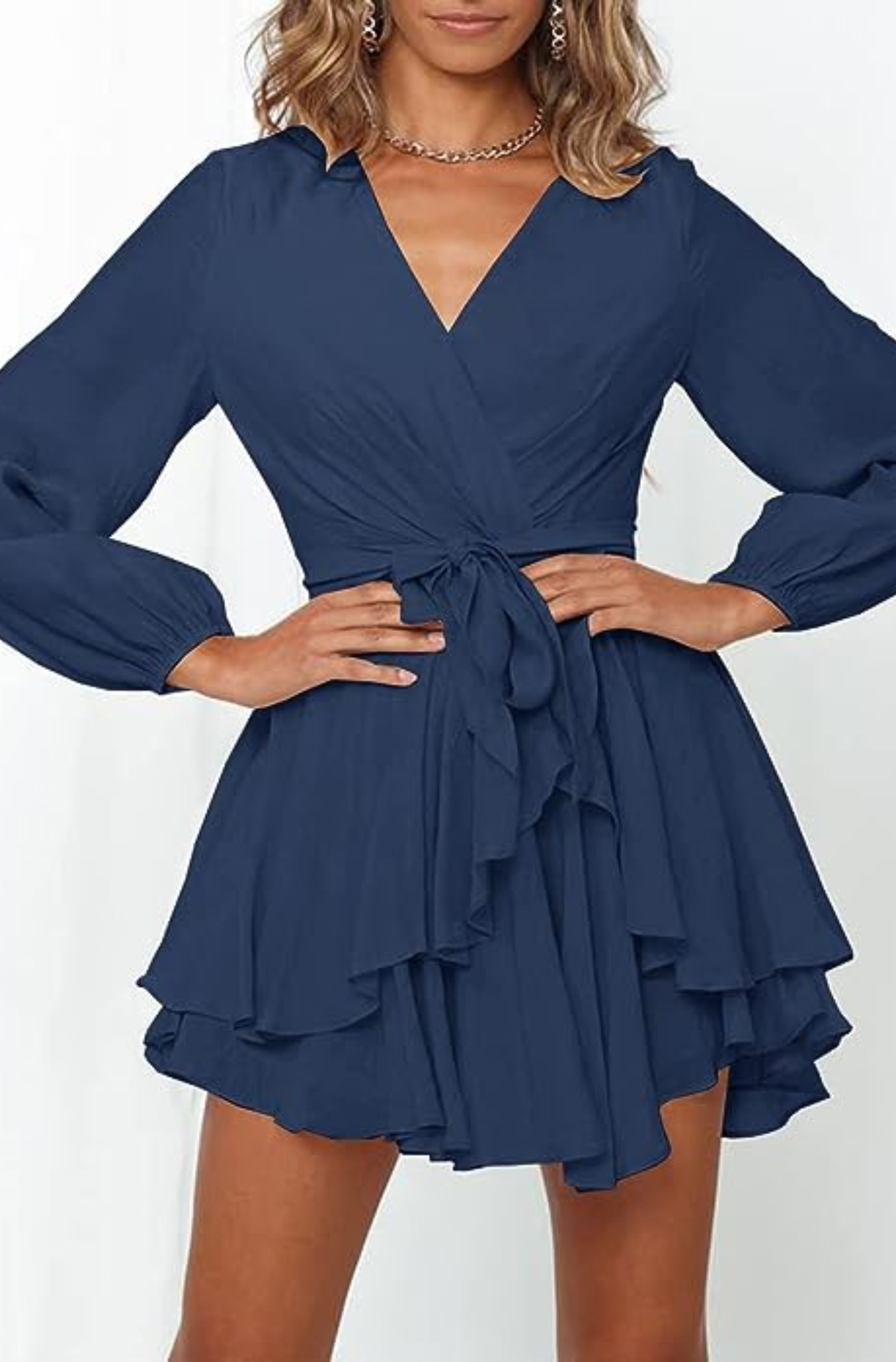 Natalia Exclusive Summer Wrap Mini Dress Boutique Collection
