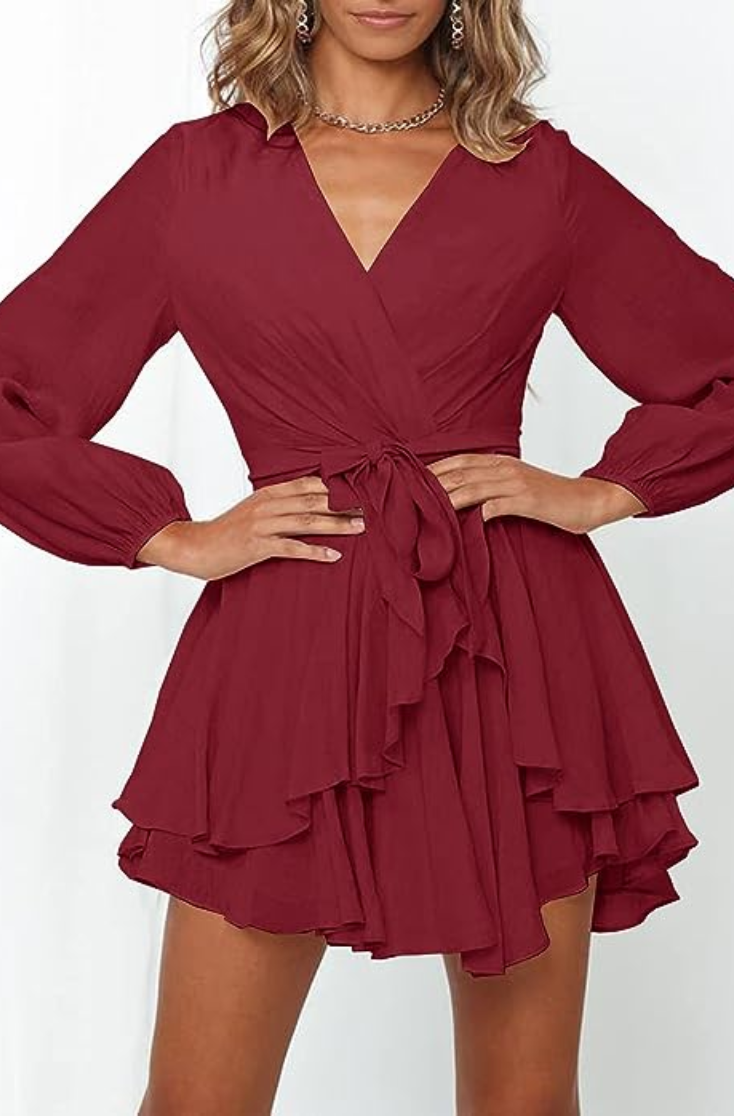 Sara Elevated Summer Wrap Dress Mini Designer Edit