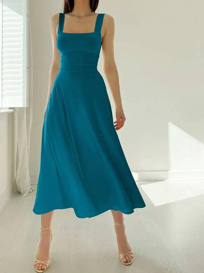 Johana Aesthetic Stylish Midi Dress Elevated Occasion Wear