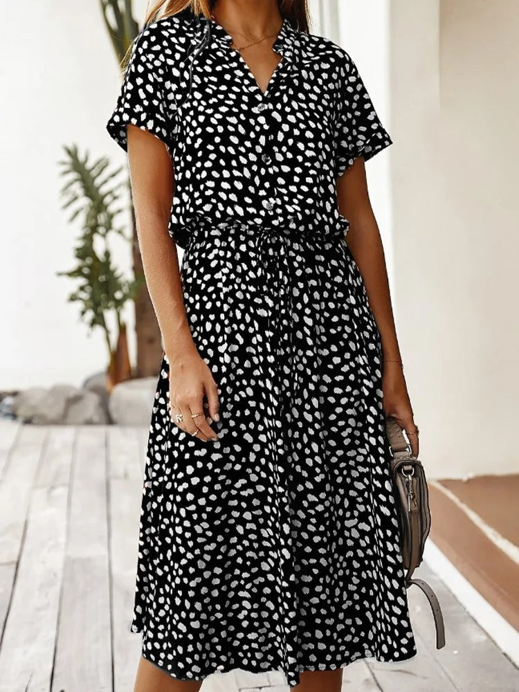 Sarah Minimalist Vintage Dress Chic Silhouette Collection