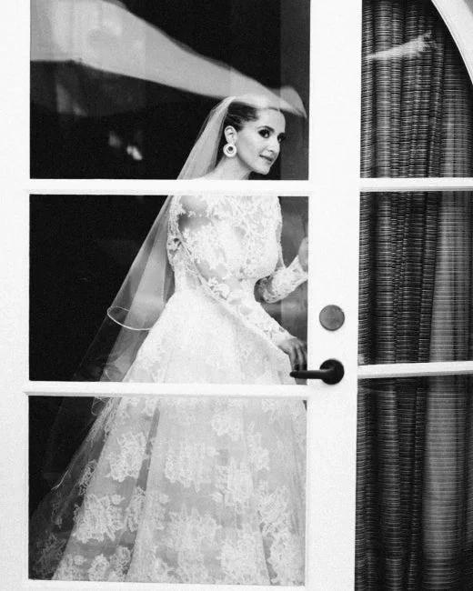 Designer A-line Long Sleeves Backless Wedding dresses with Lace (ZD14694)