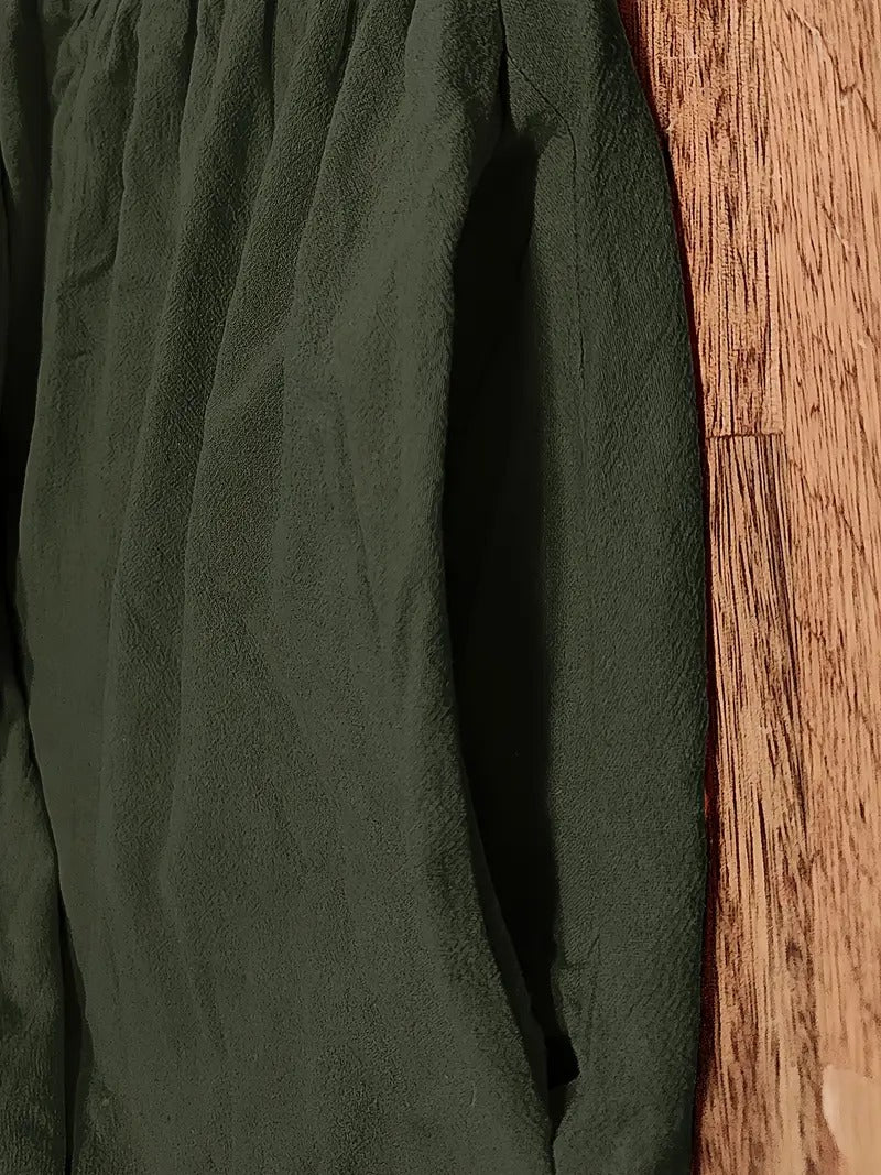 Cecilia Aesthetic Premium Linen Pocket Dress Wardrobe Essential