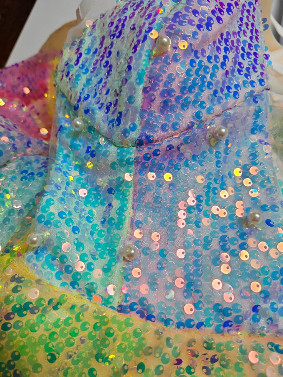 Glitter Tulle Sequins A Line Prom Dress Evening Dress Y8378