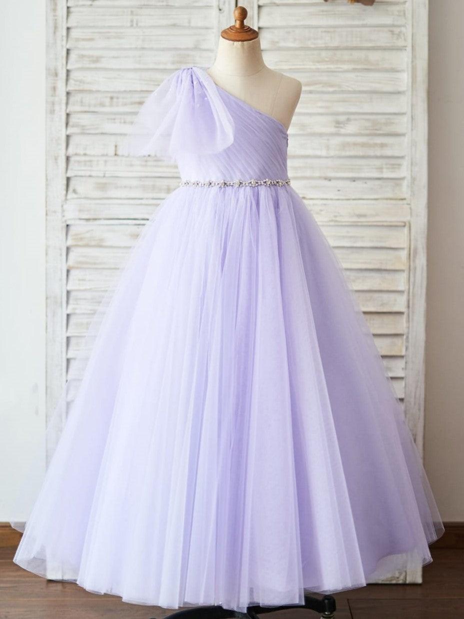 Tulle Floor-length Flower Girl Dress - VelvetHem