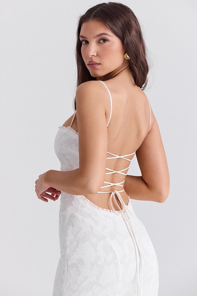 Strappy Backless Bodycon Maxi Dress - View 9 | VelvetHem