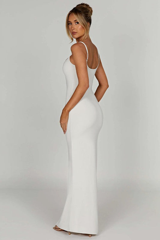 Backless Spaghetti Strap Bodycon Maxi Dress - View 12 | VelvetHem