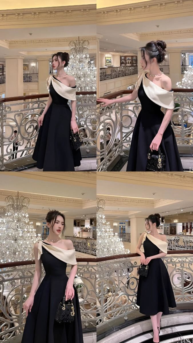 Simple Women Evening dress fashion A-line party dress fg6849 - View 3 | VelvetHem