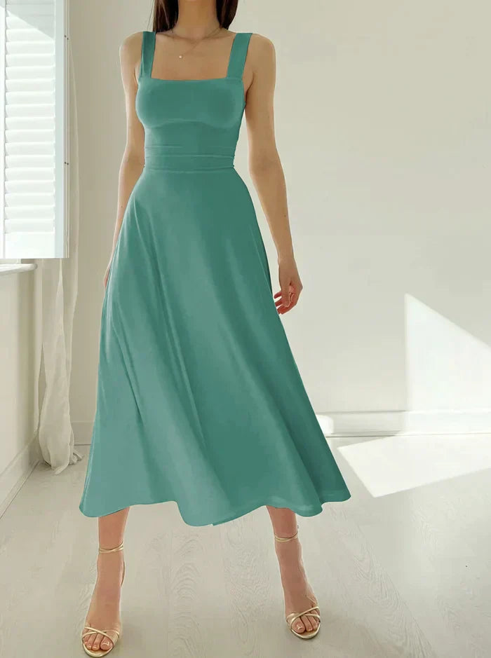 Johana Aesthetic Stylish Midi Dress Elevated Occasion Wear