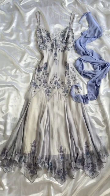 Beautiful Chiffon Beaded Long Prom Dress Mermaid Evening Dress Party Gown - VelvetHem