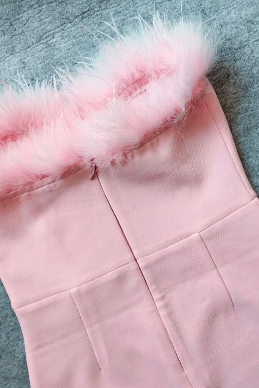 Erin Bandage Maxi Dress - Dusty Pink