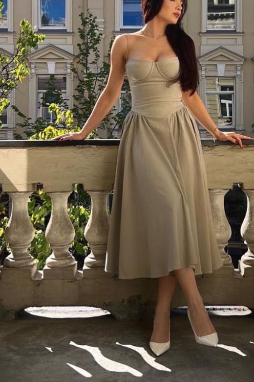 Everly Midi Dress - Sage Green