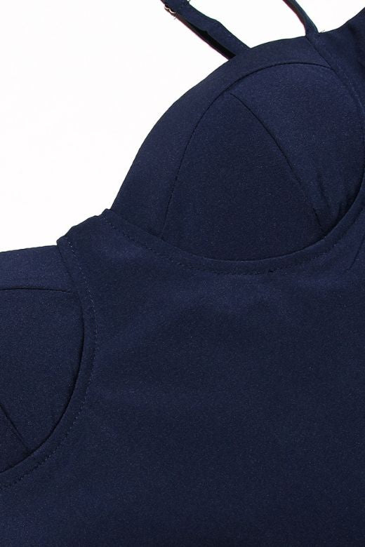 Everly Midi Dress - Navy Blue