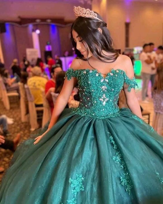 Emerald Green Quinceanera Dresses Sweet 16 Dress - VelvetHem