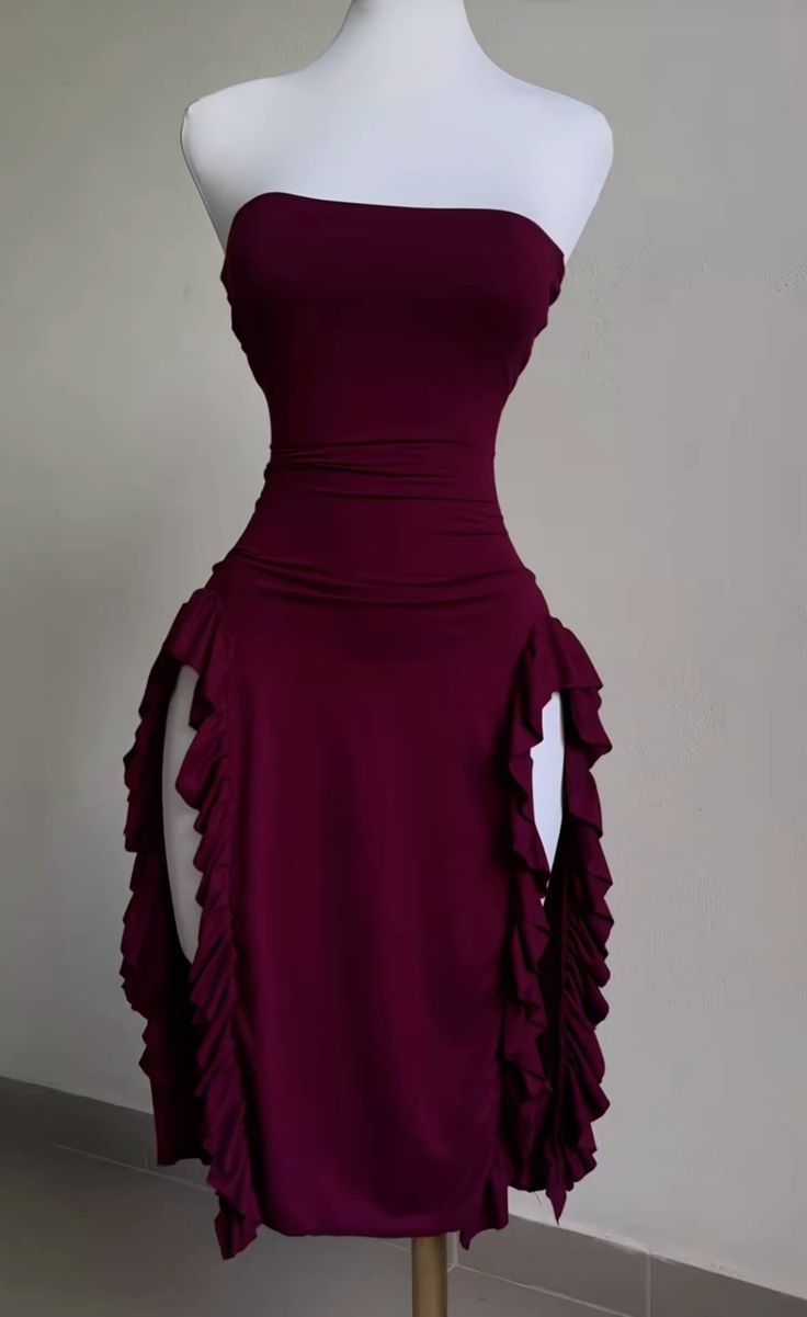 Sexy Sheath Slit Prom Dress Party Dress