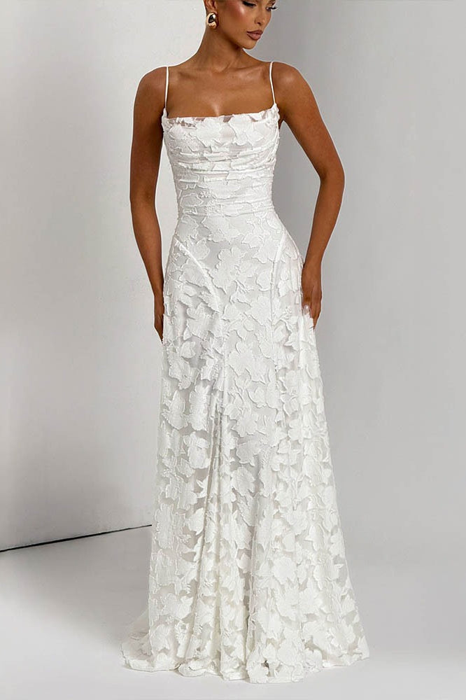 Backless Chiffon Maxi Dress - View 14 | VelvetHem