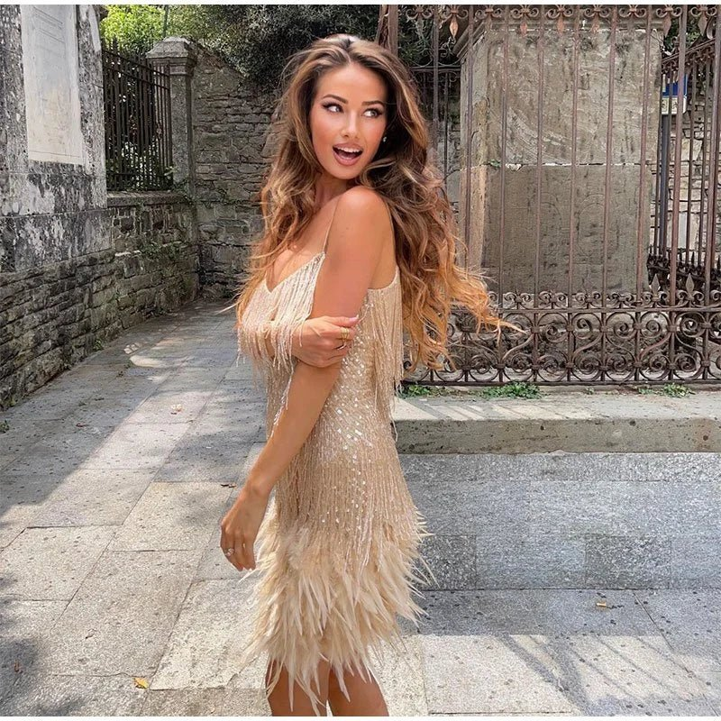 Belén Statement Festive Party Dress Mini Elevated Occasion Wear