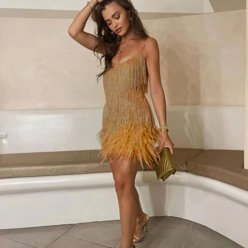 Belén Statement Festive Party Dress Mini Elevated Occasion Wear
