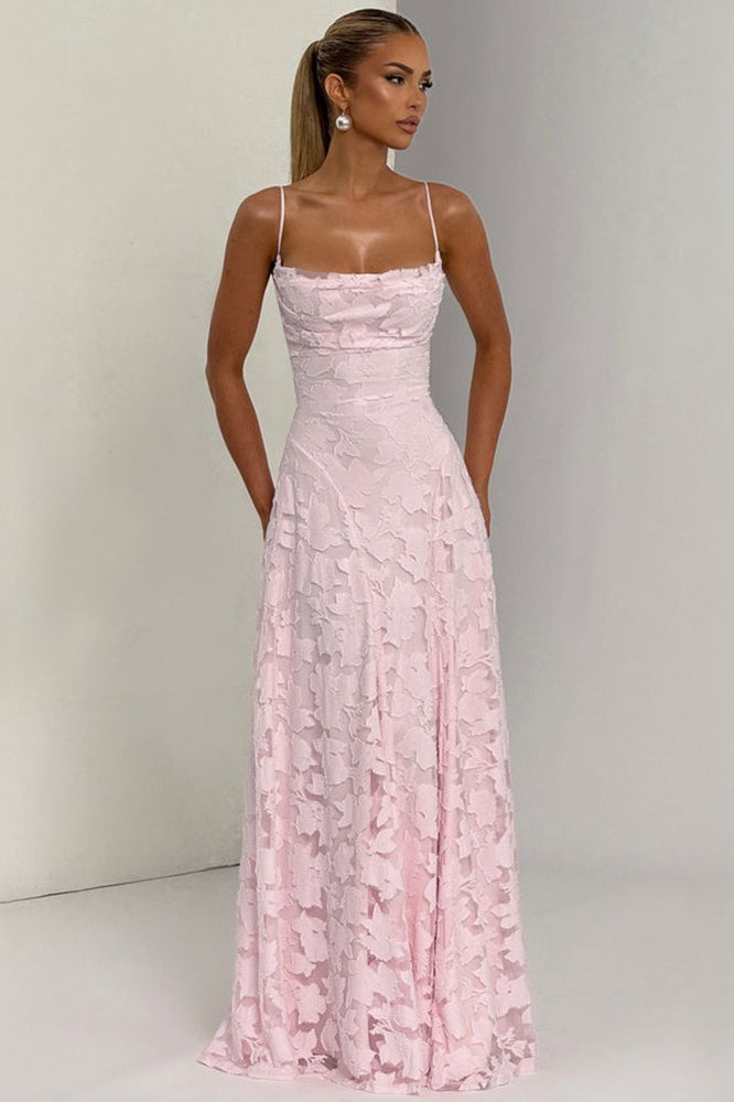 Backless Chiffon Maxi Dress - View 3 | VelvetHem