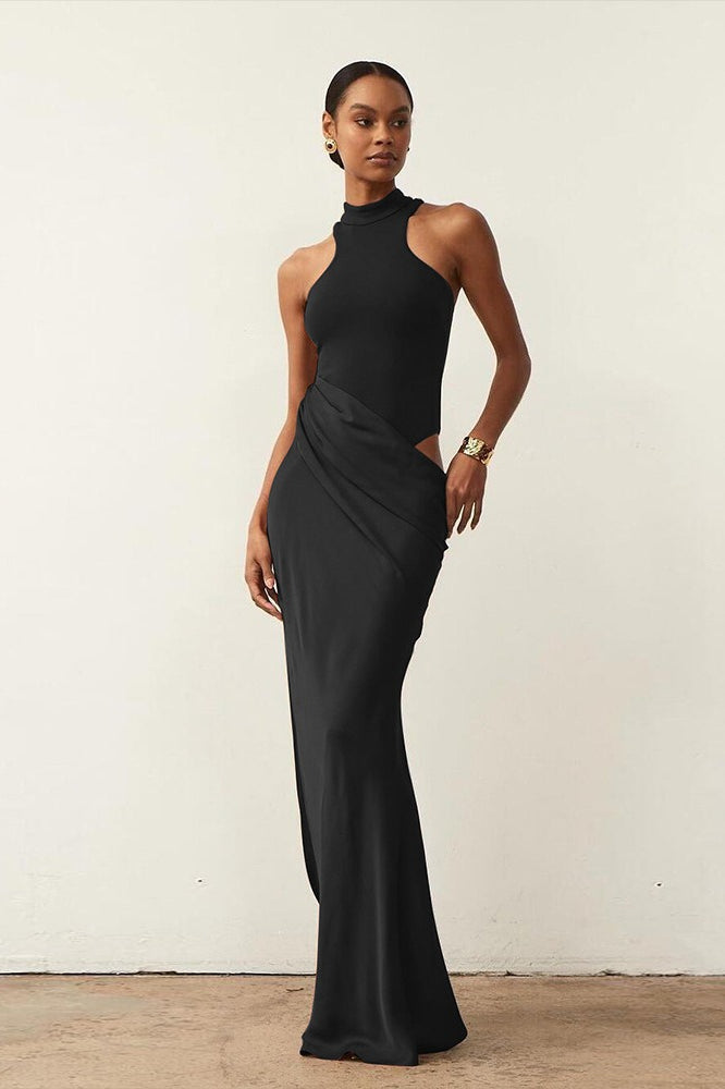 Cutout Sleeveless Slim-Fit Maxi Dress