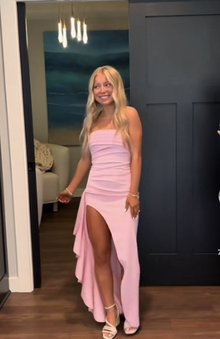 pink Prom Dresses Formal Graduation Gowns Princess Dress - View 4 | VelvetHem