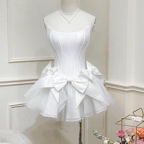 Sleeveless Satin A-Line Mini Homecoming Dress fg6086 - View 5 | VelvetHem