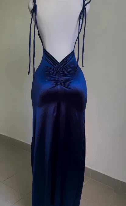 Sheath Long Prom Dress Backless Evening Party Dress fg6668 - View 3 | VelvetHem