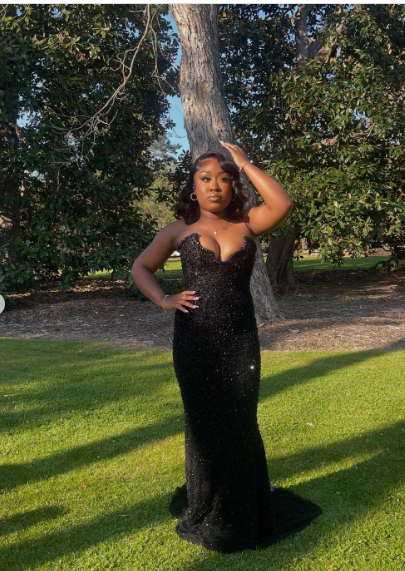 Black Strapless Mermaid Long Prom Dress Evening Gown fg6763