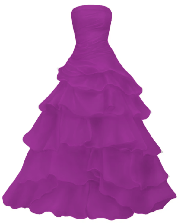 Strapless A Line Ruffle Long Prom Dress Layered Wedding Dress fg7185 - View 8 | VelvetHem