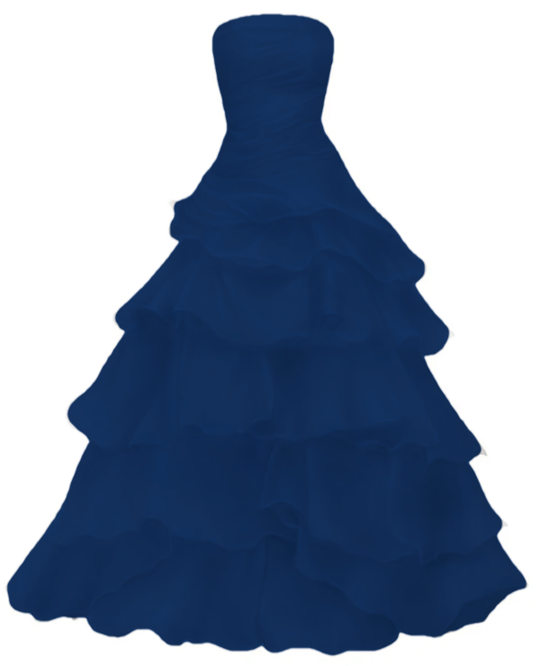 Strapless A Line Ruffle Long Prom Dress Layered Wedding Dress fg7185 - View 4 | VelvetHem