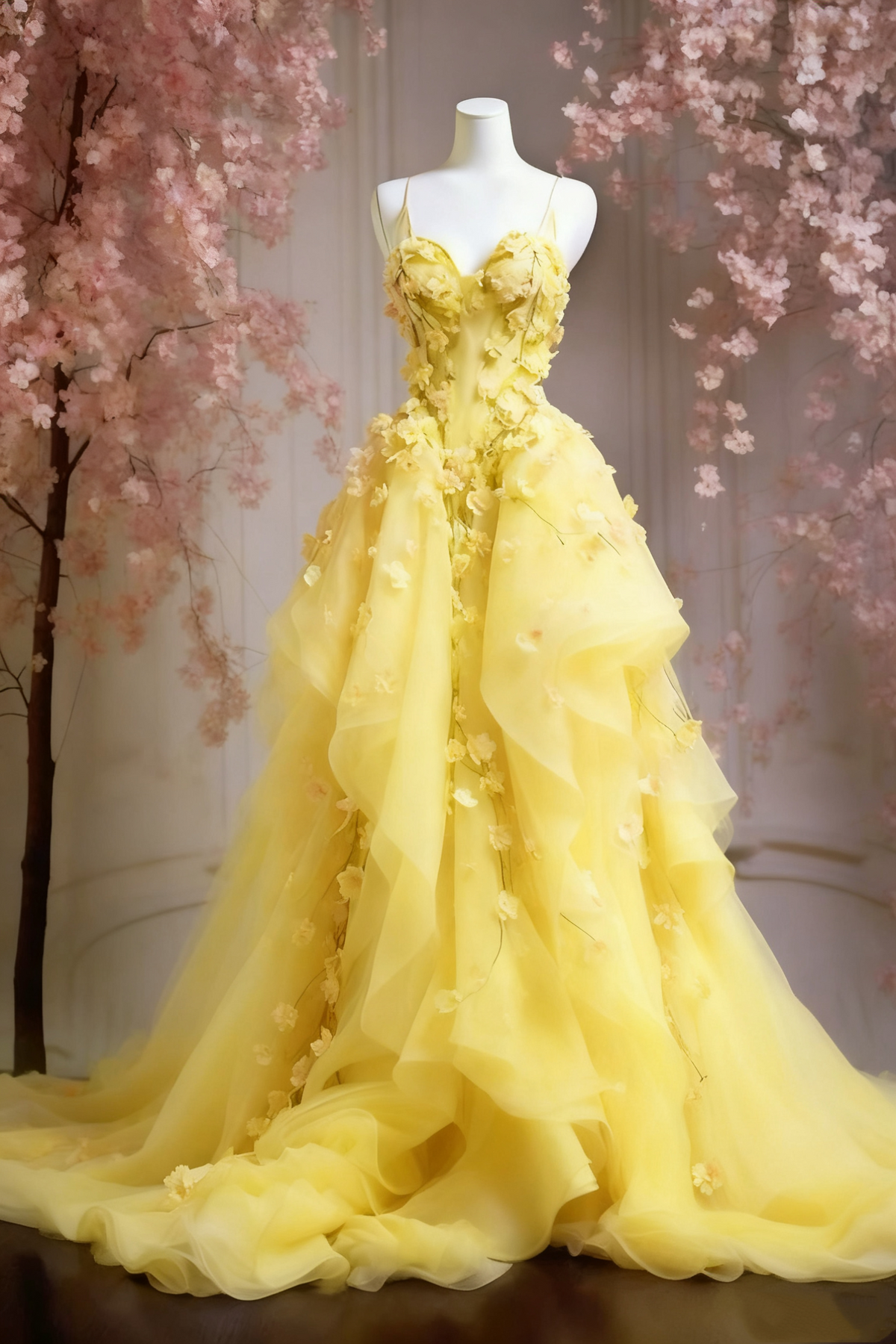 A Line Pink Tulle Long Prom Dress, Evening Formal Dress fg7242