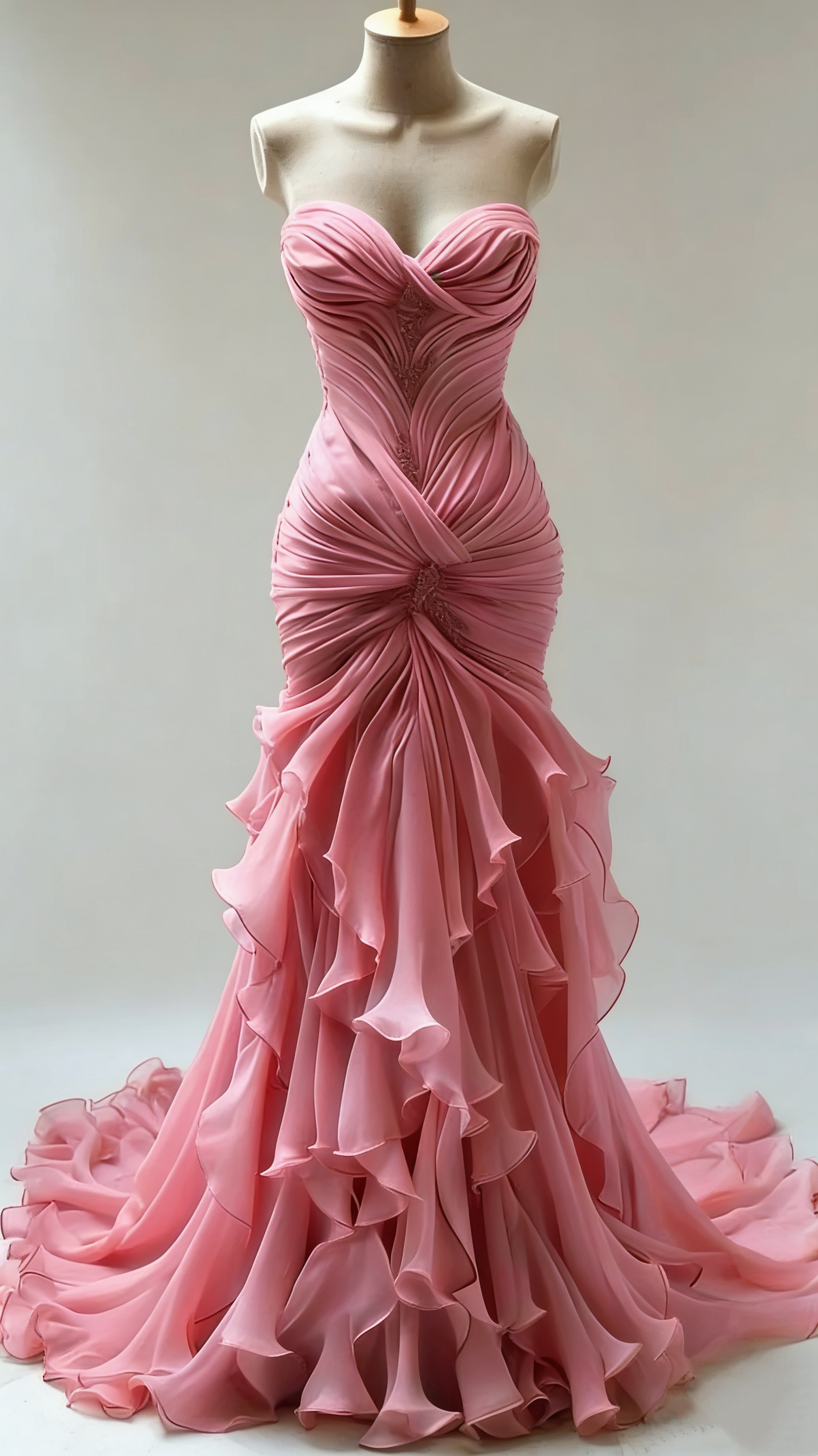 Stunning Mermaid Long Ivory Wedding Dresses fg7300 - View 8 | VelvetHem