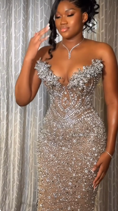 Mermaid Long Prom Dress Elegant Evening Party Dress fg7312 - View 7 | VelvetHem