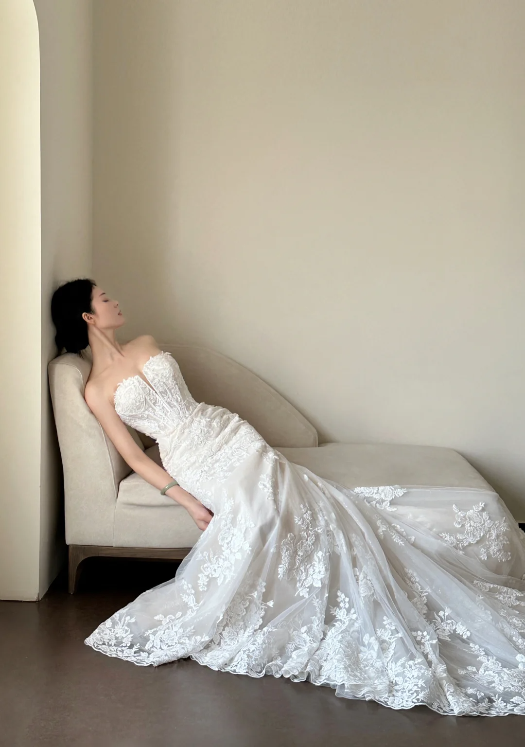 Luxury Women's Elegant Wedding Dresses Lace Side Split Sexy Princess Bridal Gown fg7317 - View 2 | VelvetHem