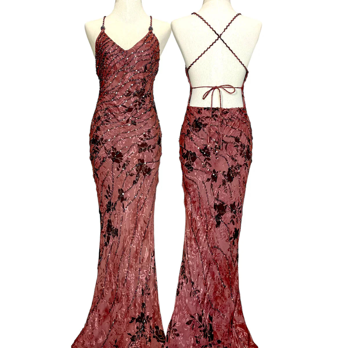 Vintage Prom Dress, Elegant Off Shoulder Evening Dress fg7335 - View 5 | VelvetHem