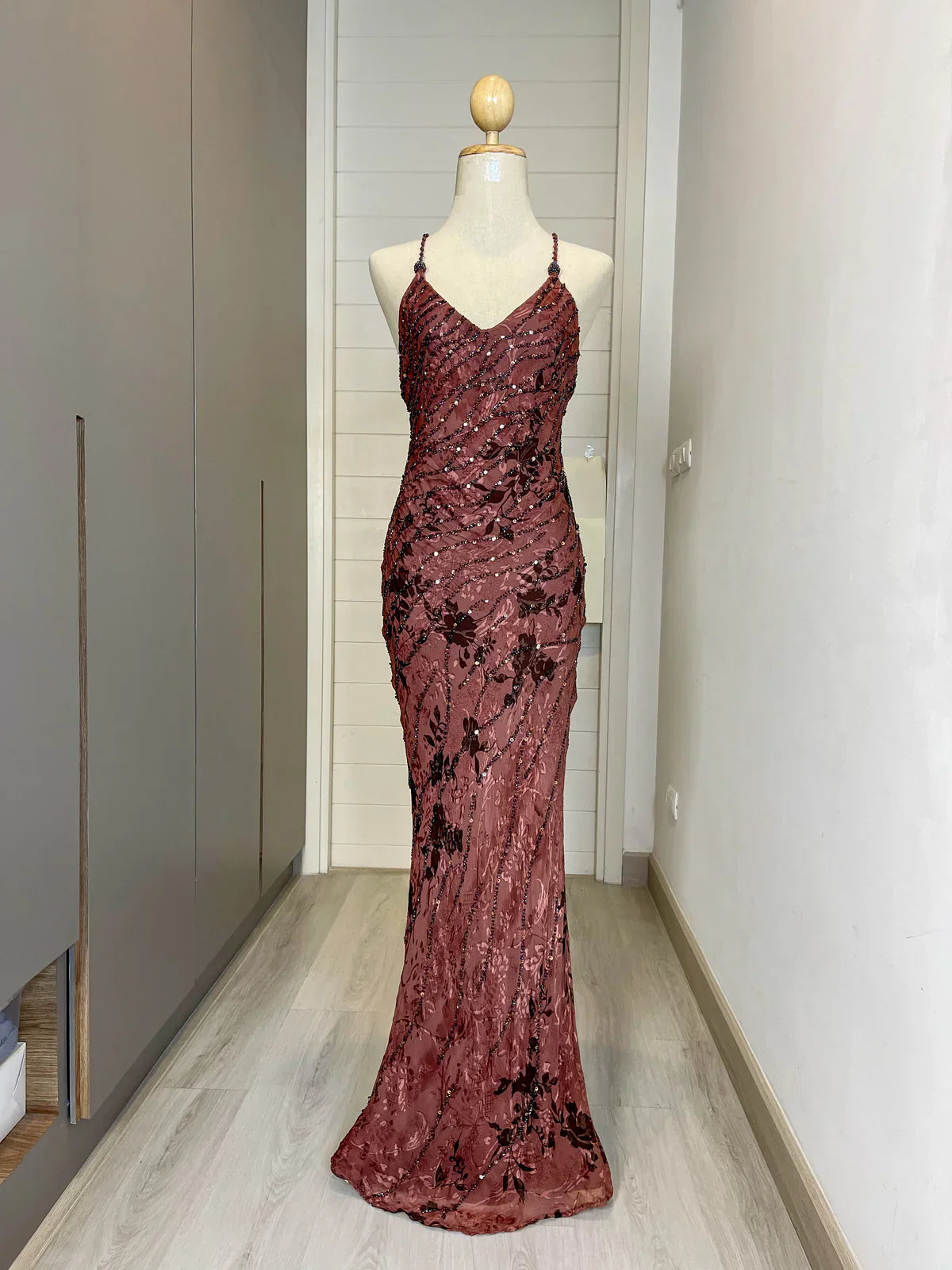Vintage Prom Dress, Elegant Off Shoulder Evening Dress fg7335 - View 6 | VelvetHem
