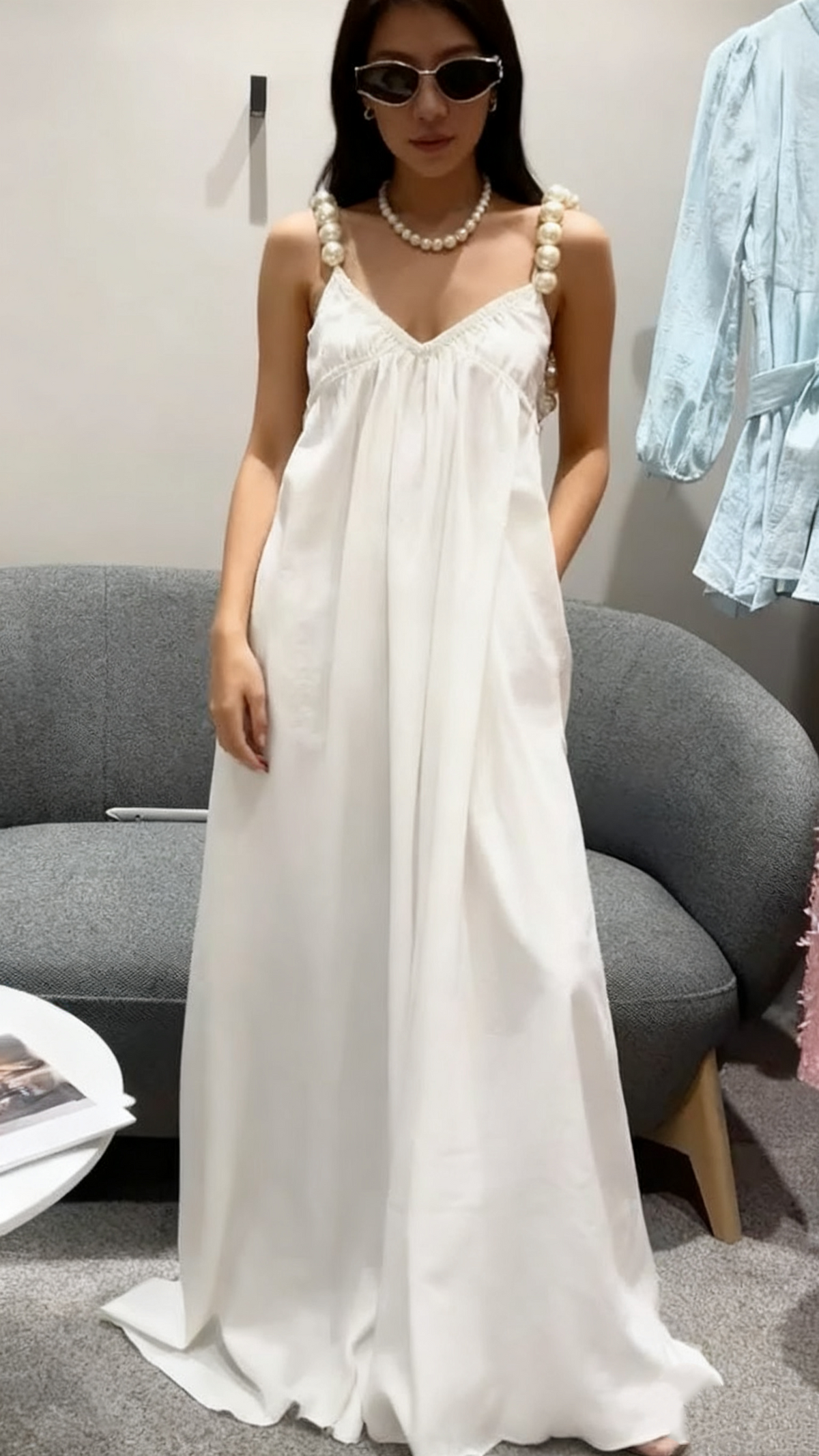 White Party Dress Short Prom Dress Birthday Dress - View 6 | VelvetHem