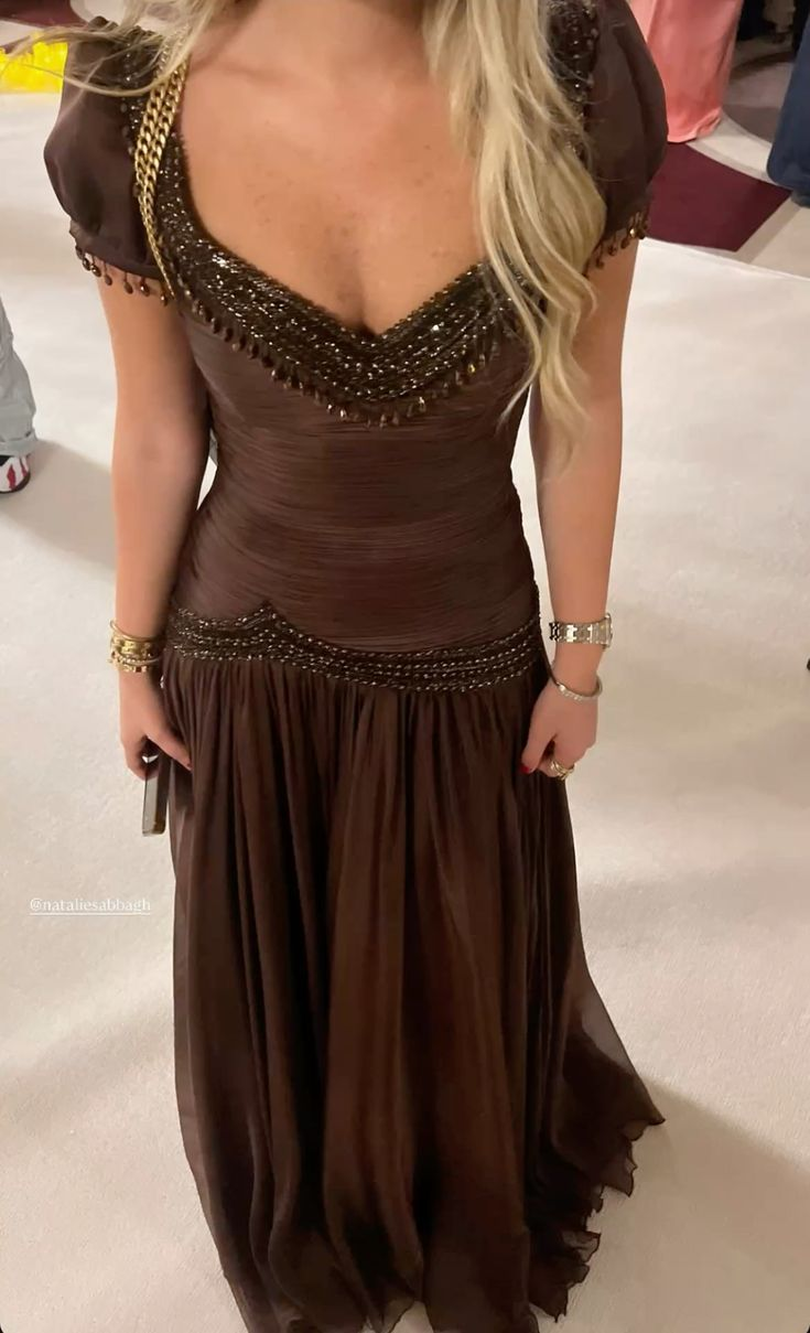 Beading Elegant Long Prom Dress 21st Birthday Outfit