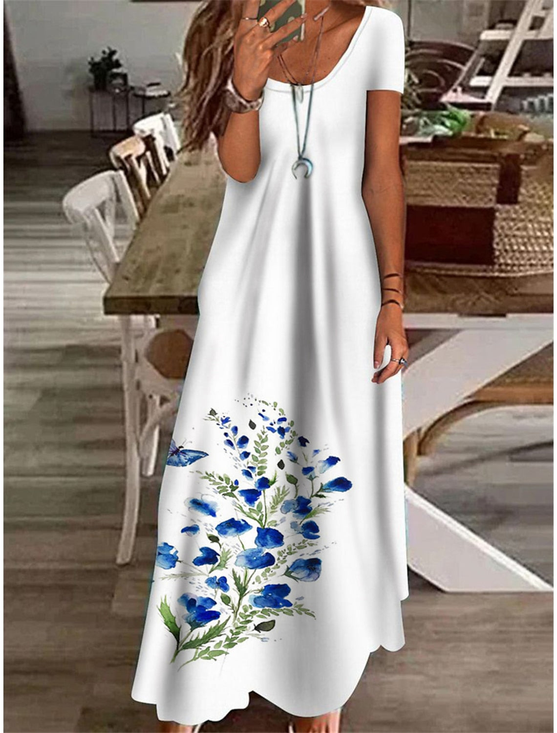 Sara Exclusive Floral Maxi Dress for Women Perfect for Summer Designer Edit