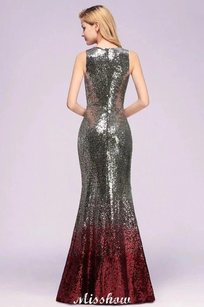 Glamorous Sleeveless Sexy Mermaid Sequins Bridesmaid Dresses (ZD12928)