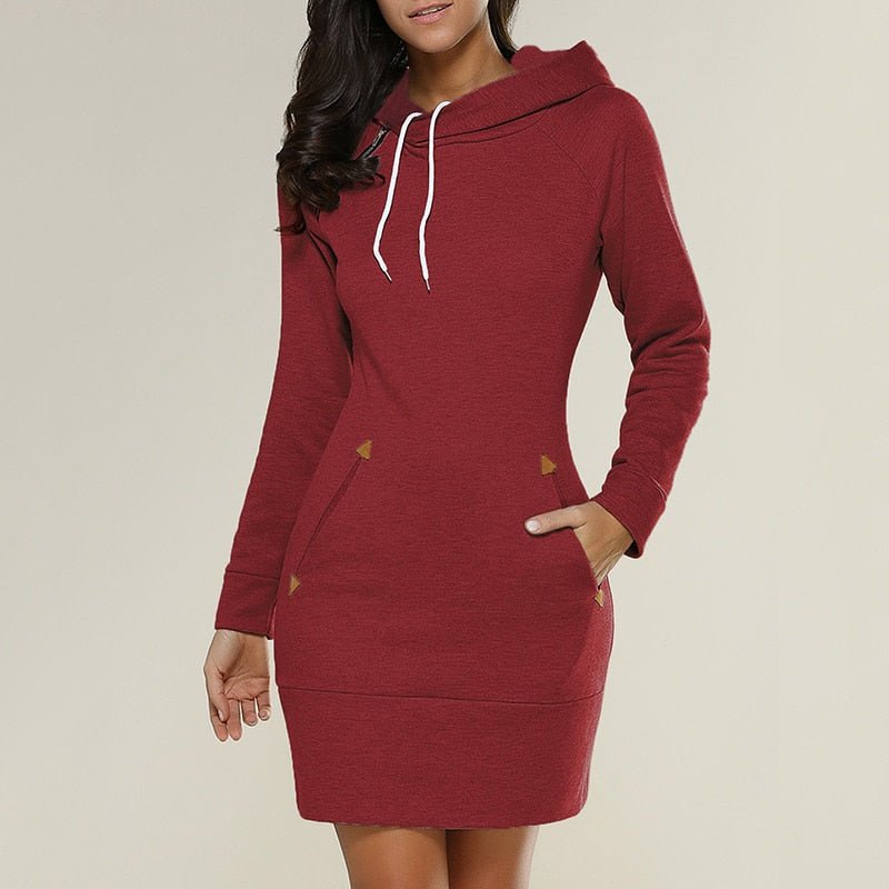 Petal Hooded Dress for Women Minimalist Chic Style