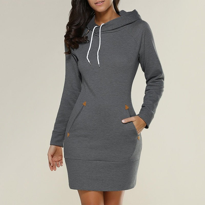 Petal Hooded Dress for Women Minimalist Chic Style