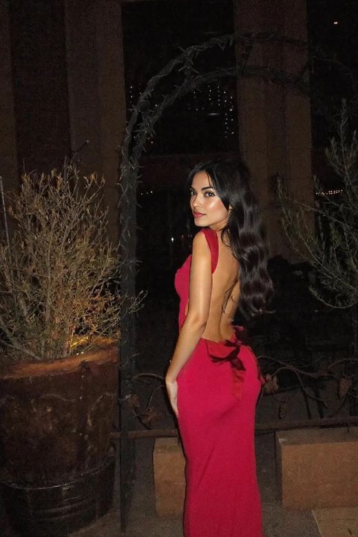 Harper Bodycon Maxi Dress - Lipstick Red