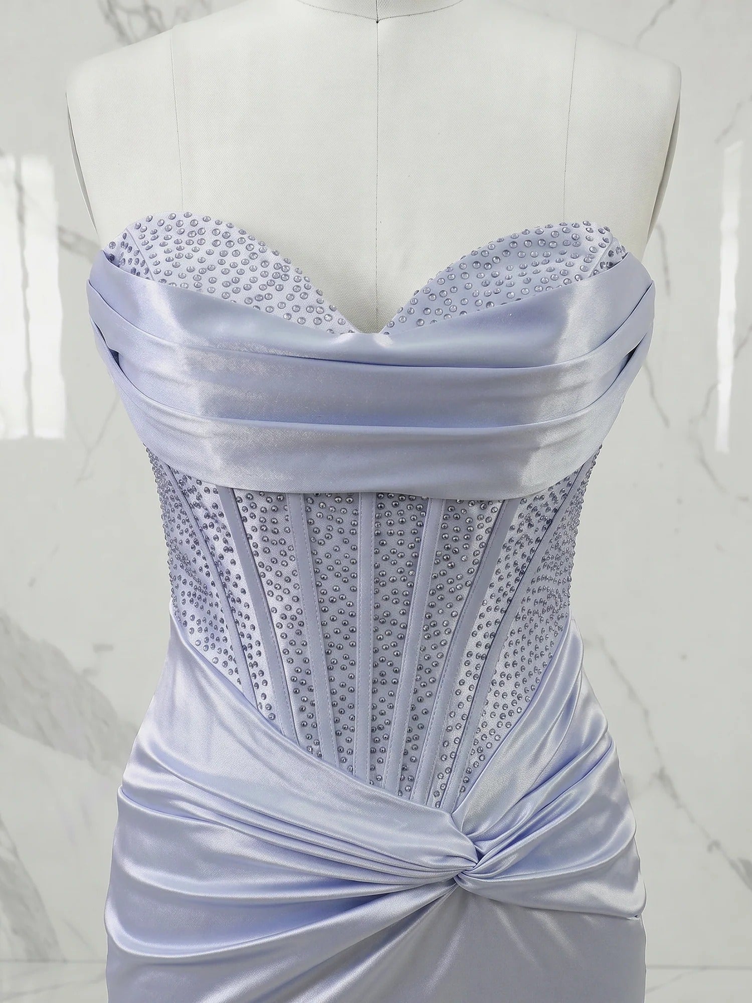 Strapless Corset Bodice Mini Homecoming Dress with Ruched Skirt