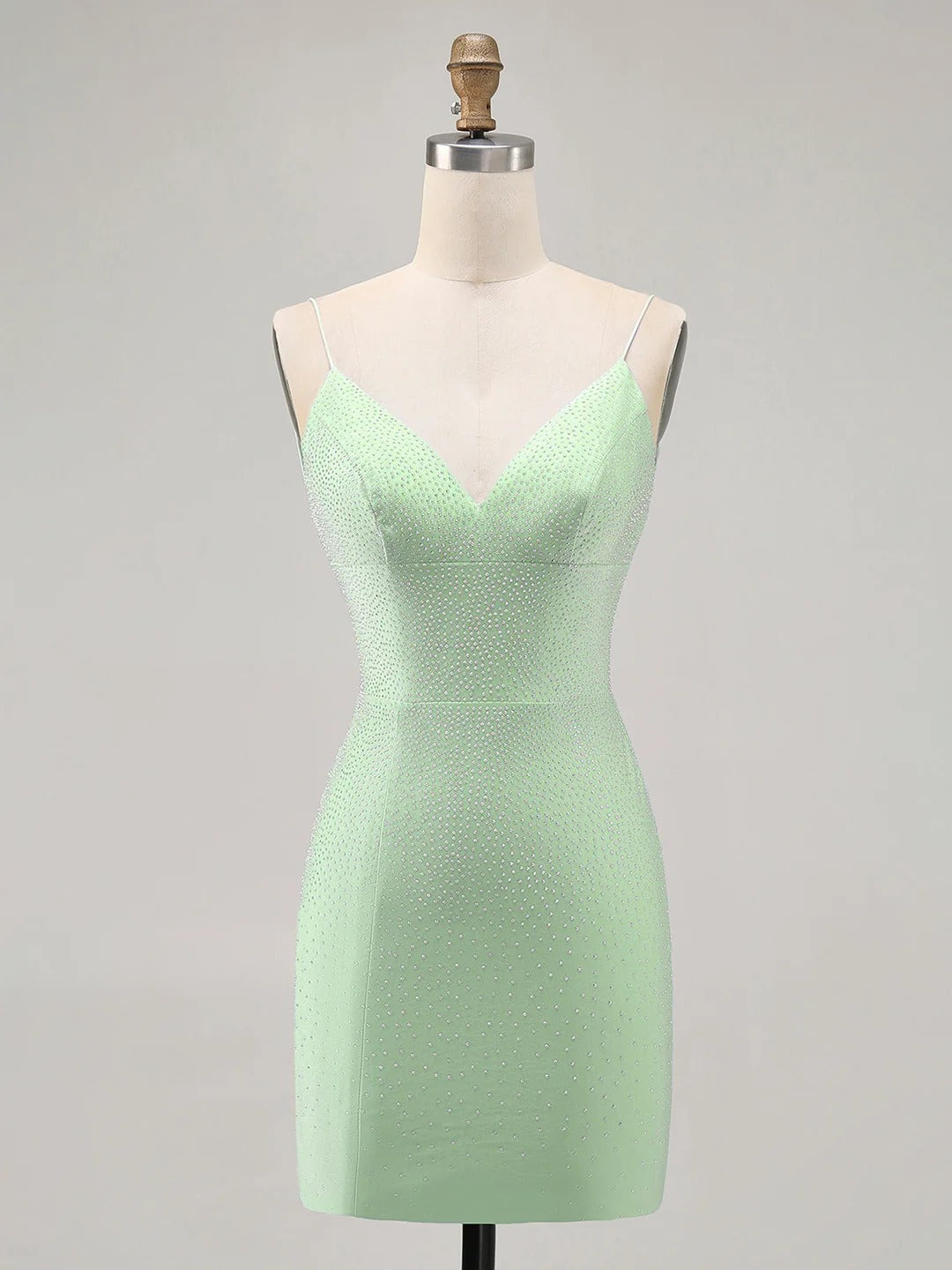 Bodycon Backless Short Homecoming Dress with Beading - VelvetHem