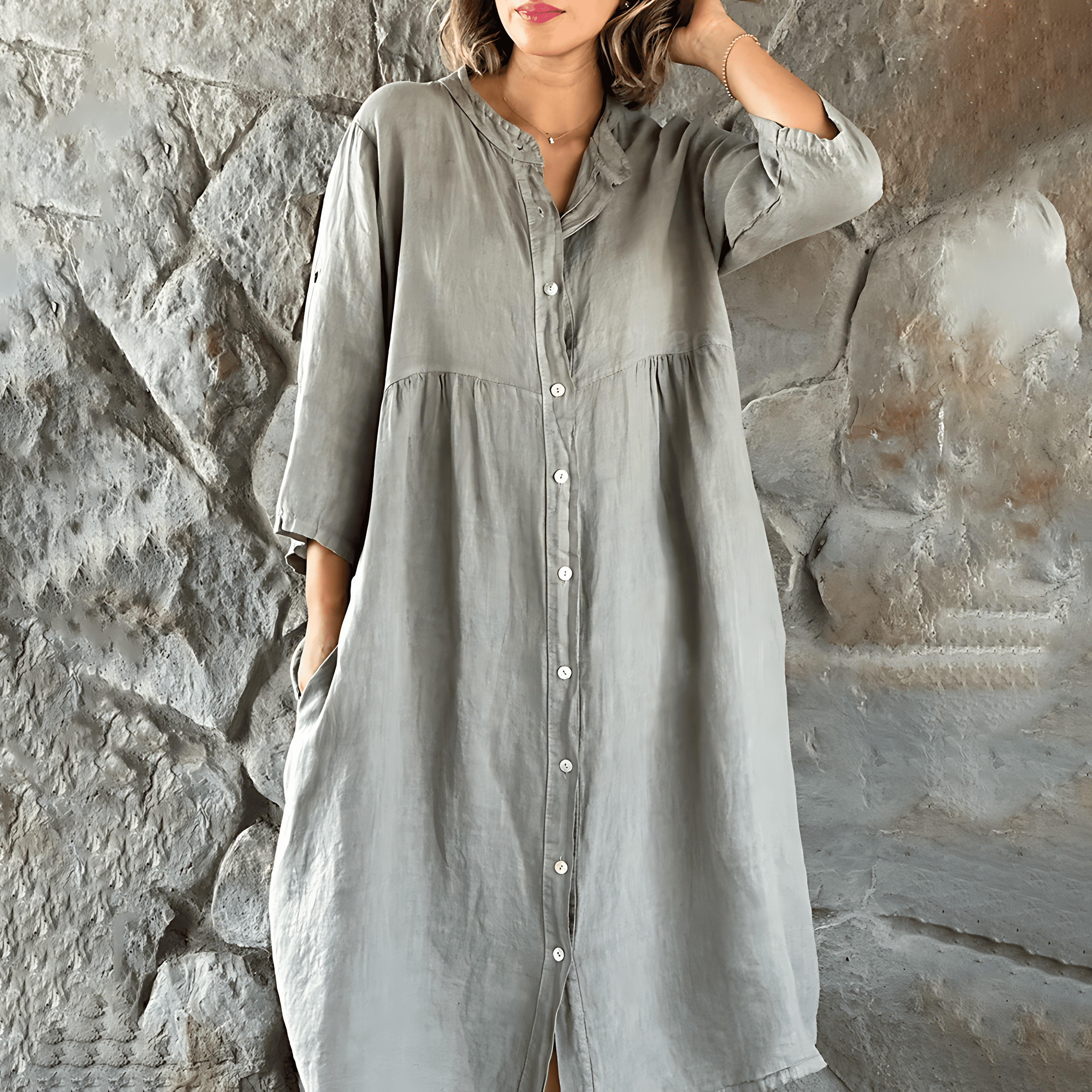 Olaya Casual and Stylish Summer Dress for Women Flattering Modern Fit
