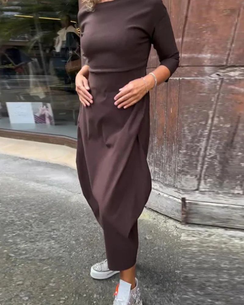 Antonia Elegant Flowing Maxi Dress for Women Feminine Flowy Style