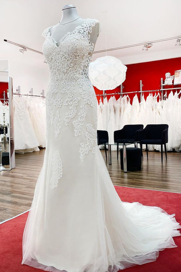 Ivory Sweetheart Lace Mermaid Wedding Dresses (ZD17541)