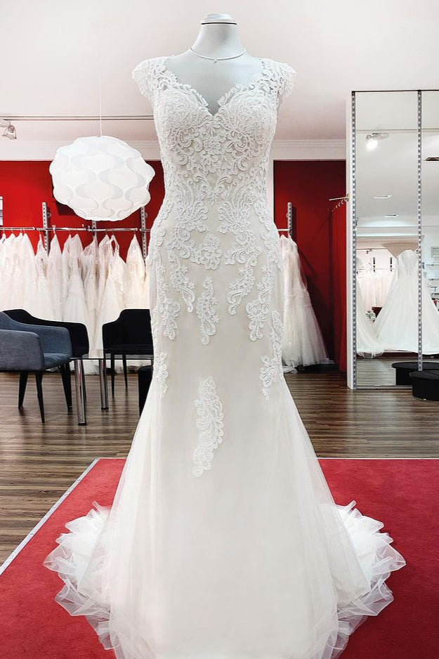 Ivory Sweetheart Lace Mermaid Wedding Dresses (ZD17541)
