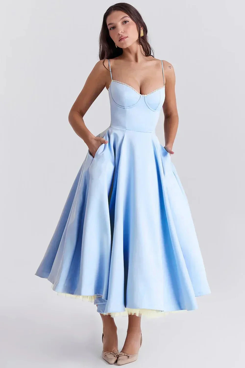 Daniela Elegant Midi Dress for Women Sophisticated Look